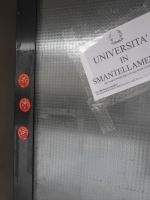 Svastiche nella sede dell'UdU dell'Università del Salento