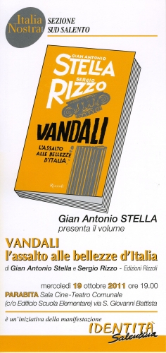 Identità Salentina, XIII Edizione di Italia Nostra