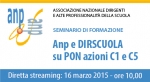 Seminario di formazione Anp e DIRSCUOLA su PON azioni C1 e C5