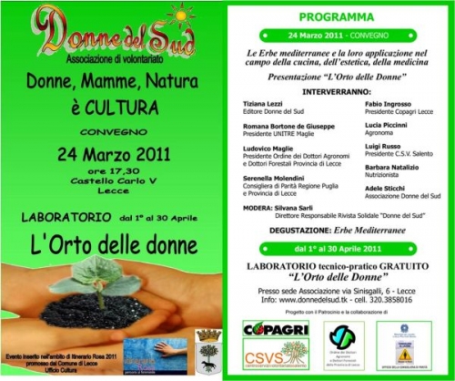 Donne, Mamme, Natura è Cultura a Lecce