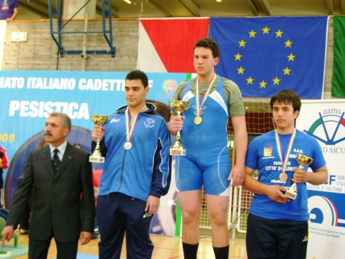 Pesisti salentini d'oro a Modena