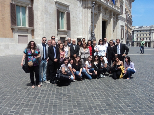 Gli studenti dell'Università del Salento in visita al Parlamento