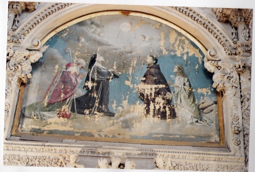 Restauro della tela di Santa Chiara di Lecce