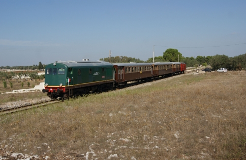 Il treno storico alla festa di San Rocco di Alezio